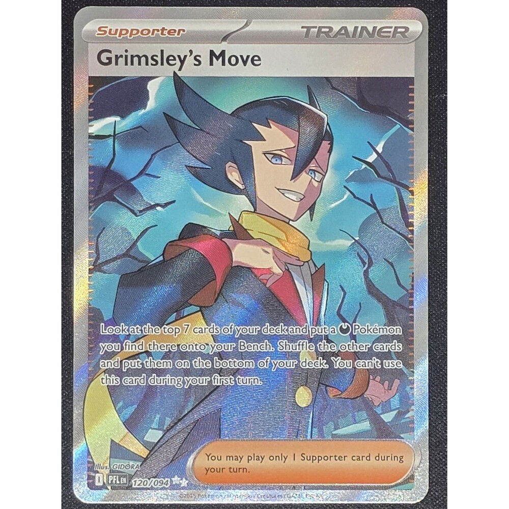 Grimsley's Move 120/094 Phantasmal Flames Full Art Ultra Rare Pokemon Card NM